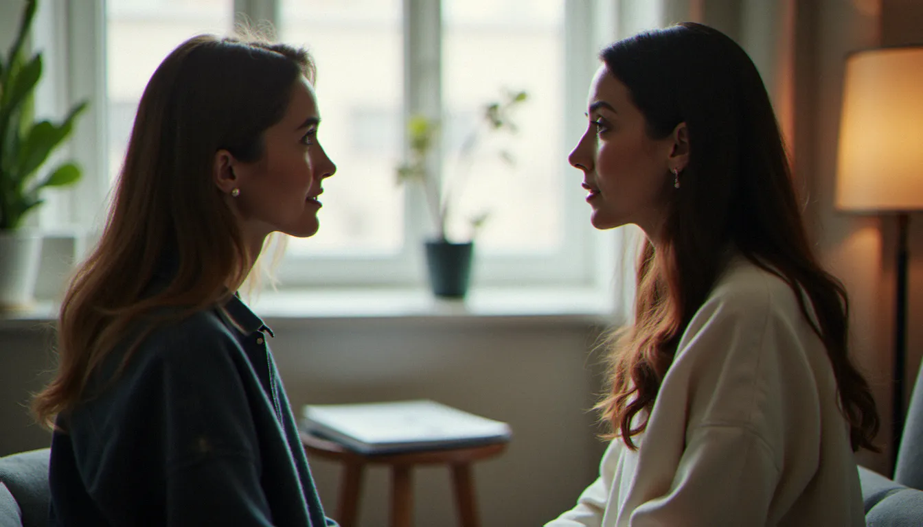 Séance de thérapie entre psychologue et patiente, accompagnement pour retrouver un équilibre des ans après un avortement