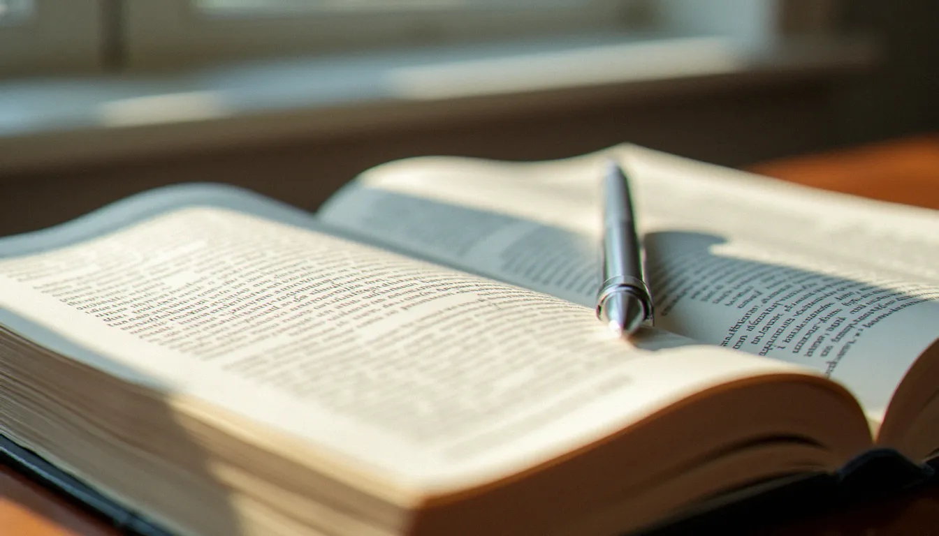 Pages ouvertes d'une revue scientifique avec des passages surlignés et un stylo posé dessus, illustrant la lecture d'un article de publication périodique