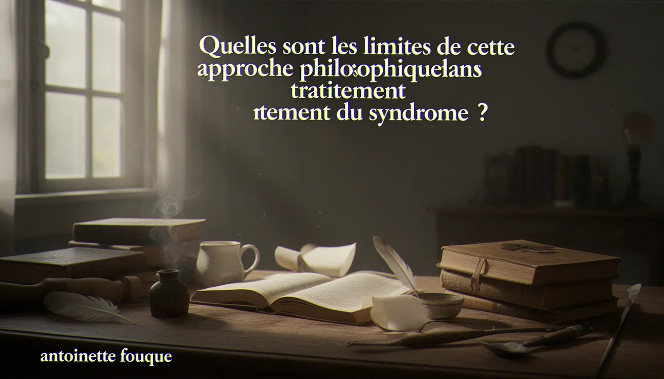 Quelles sont les limites de cette approche philosophique dans le traitement du syndrome ? — antoinette fouque
