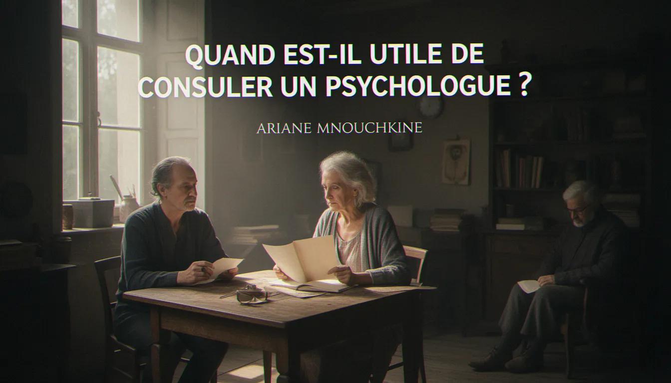 Quand est-il utile de consulter un psychologue ? — ariane mnouchkine