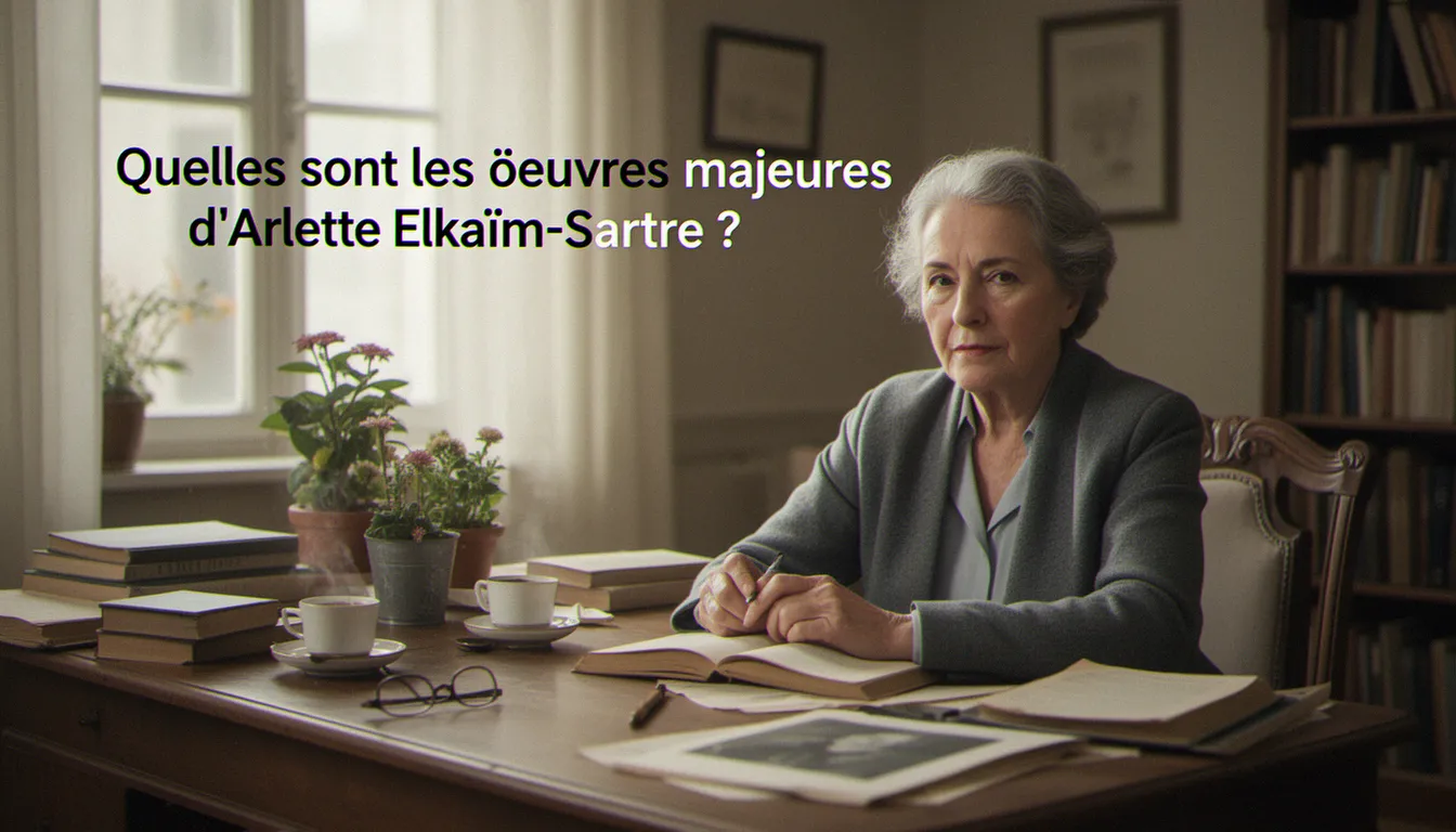 Quelles sont les œuvres majeures d'Arlette Elkaïm-Sartre ? — arlette elkaïm-sartre